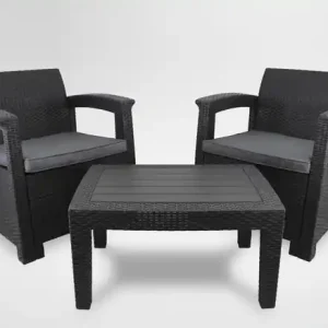 Set zahradního nábytku SENARO antracitový ZUM0852 Jen Po Omezenou Doba