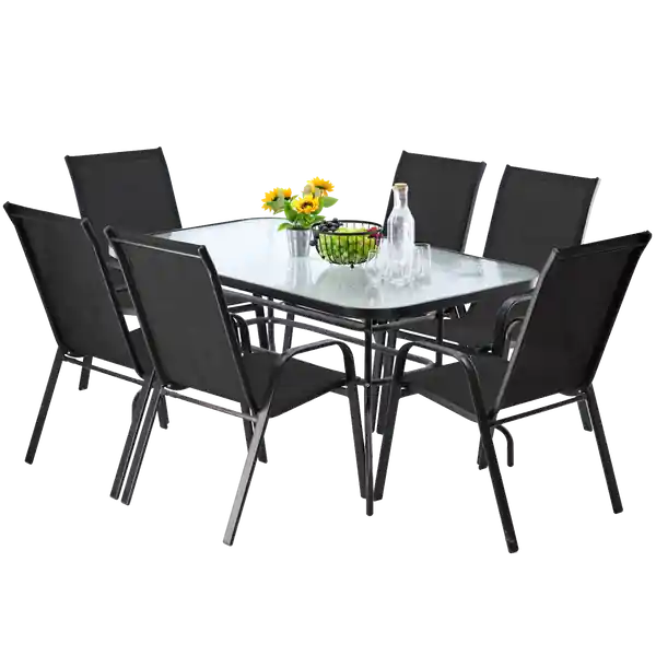 Zlevněný Set zahradního nábytku GARDENO černý NEO2286