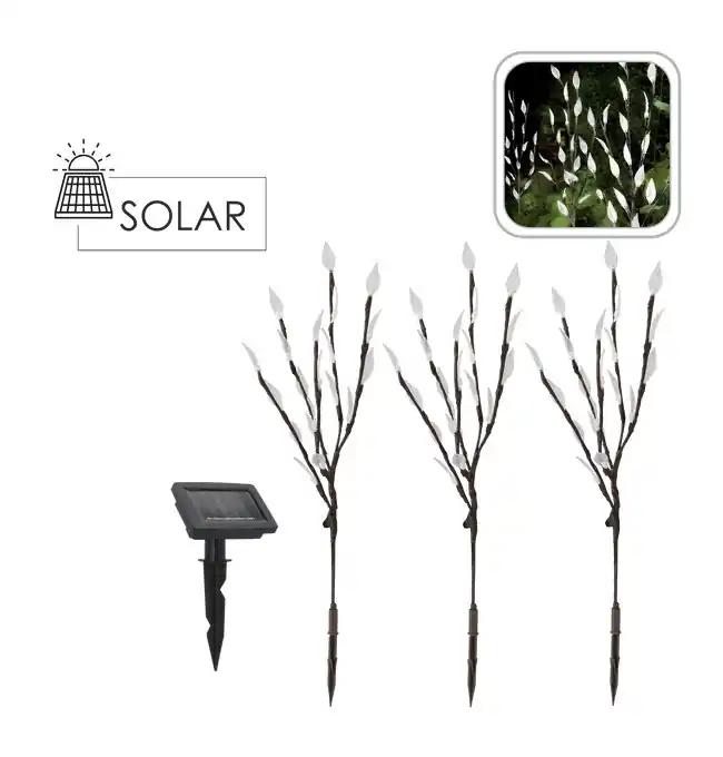 Set tří zahradních solárních LED světel LAVIRA SOL6094 (3 ks) Dokud Zásoby Vydrží