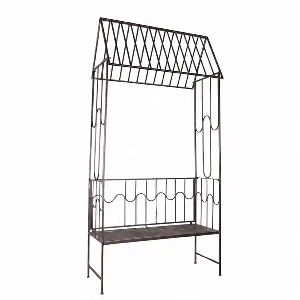 Zahradní pergola s lavicí WILLOW hnědá GOM1456 Rychlé Dodání