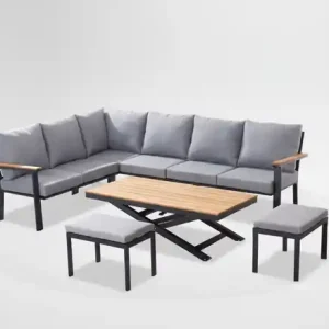 Must-Have Set zahradního nábytku RIVIERA antracitový / šedý TEK0411