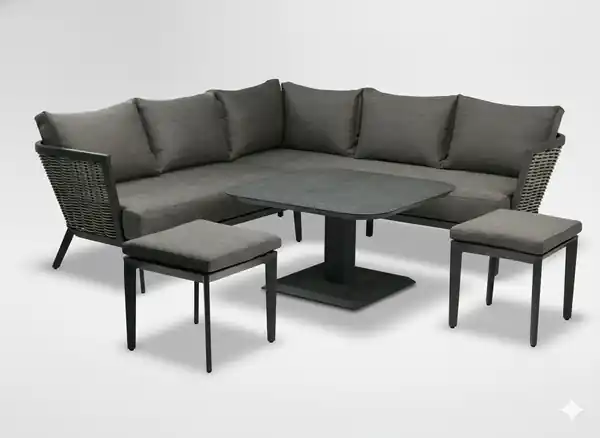 Výhodná Nabídka Set zahradního nábytku TALLINN šedý ALM8123