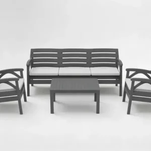 Sleva Set zahradního nábytku SANTANA šedý KAS0867/3