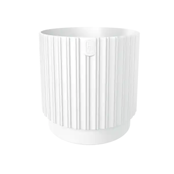 Květináč MIKA CYLI PETIT ECO RECYCLED bílý 22 cm Výprodej