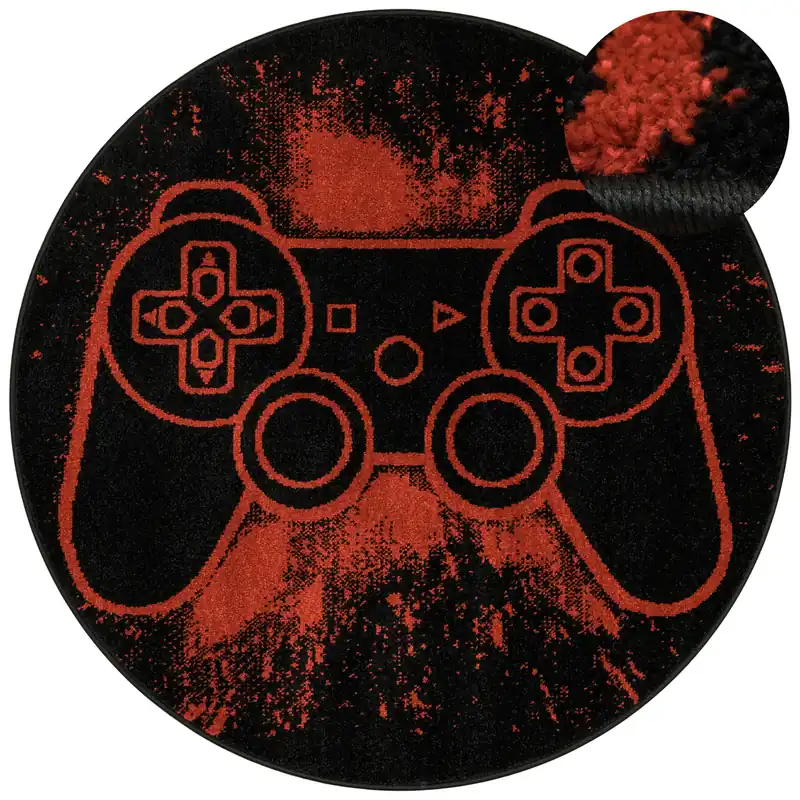 Vrácení Zdarma Koberec Lima G932A Gamepad černý / světle červený kruh