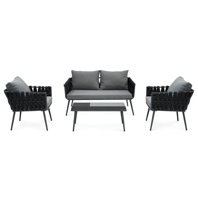 Set zahradního nábytku šedý AZS-1604 GREY Autentický