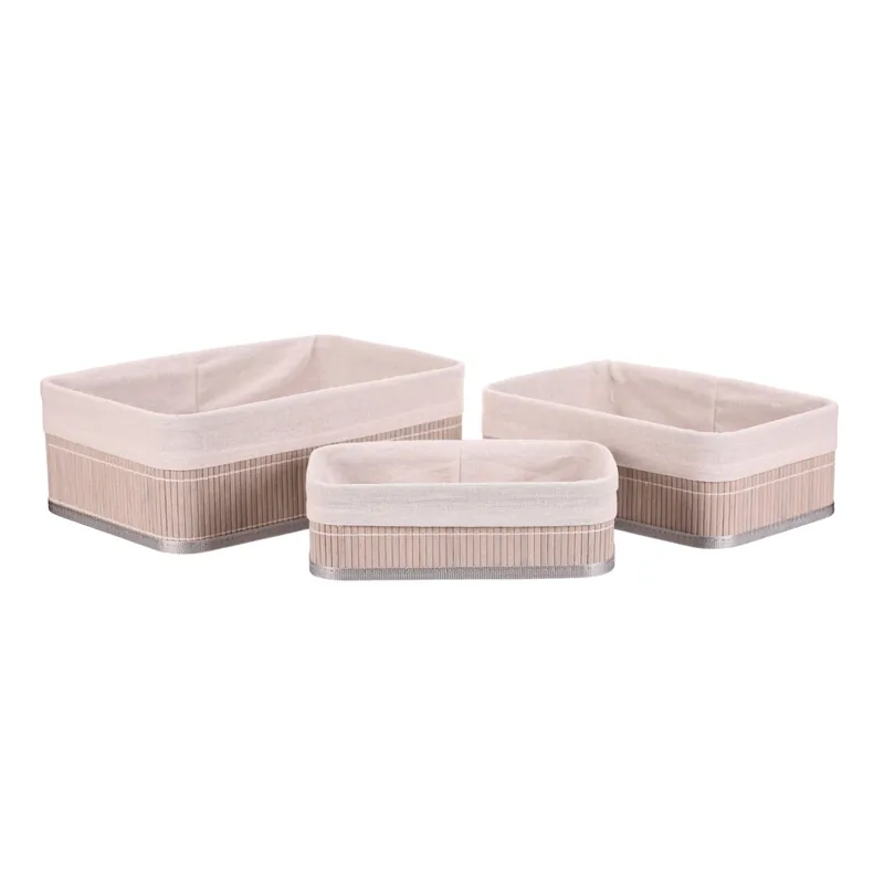 Set tří úložných košíků šedý DB2003 GREY (3 ks) Ihned K Objednání