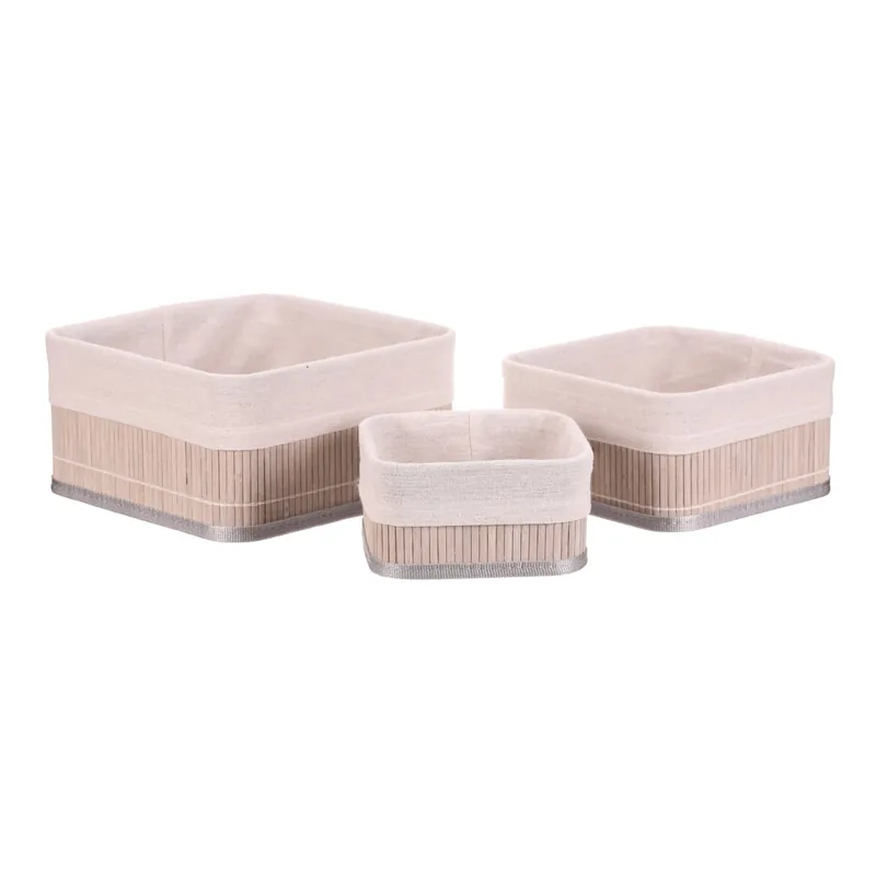 Must-Have Set tří úložných košíků šedý DB2004 GREY (3 ks)