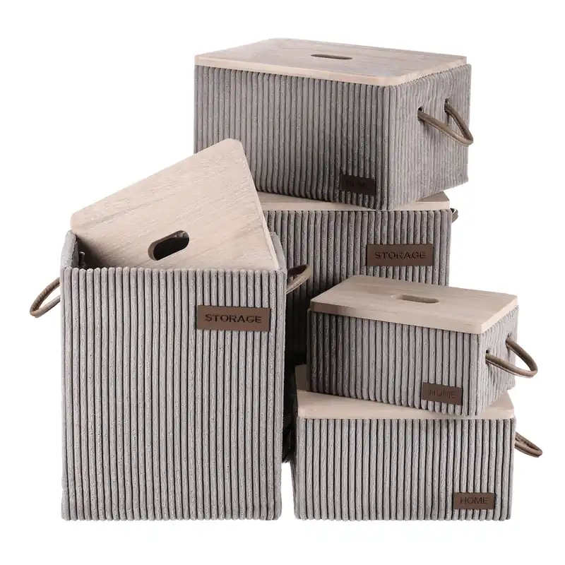 Set pěti košů na prádlo šedý DT3000 GREY (5 ks) Aktuální