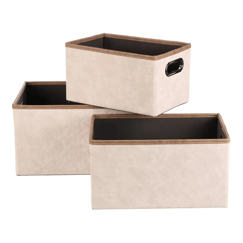 Set tří úložných košíků krémový DT3010 CRM (3 ks) Oblíbený