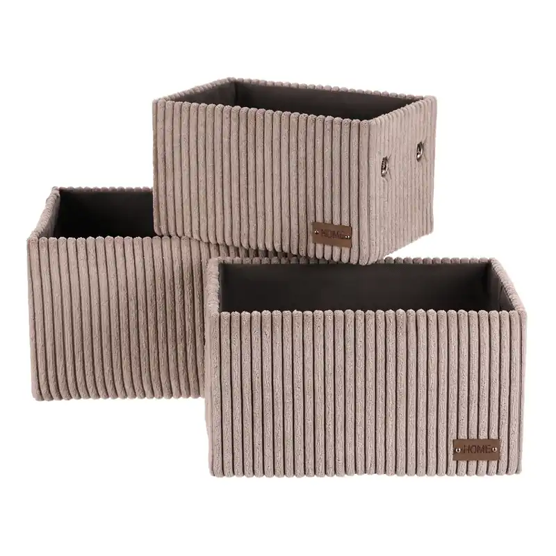 Koupit Online Set tří úložných košů šedý DT3016 GREY (3 ks)