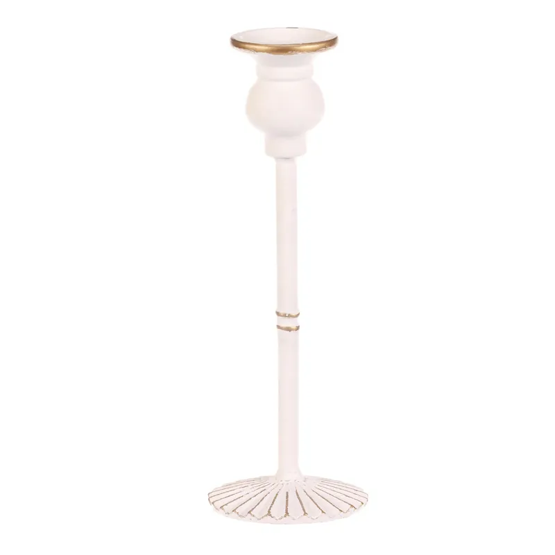 Kovový svícen 24 cm bílý FUP542 Koupit Online