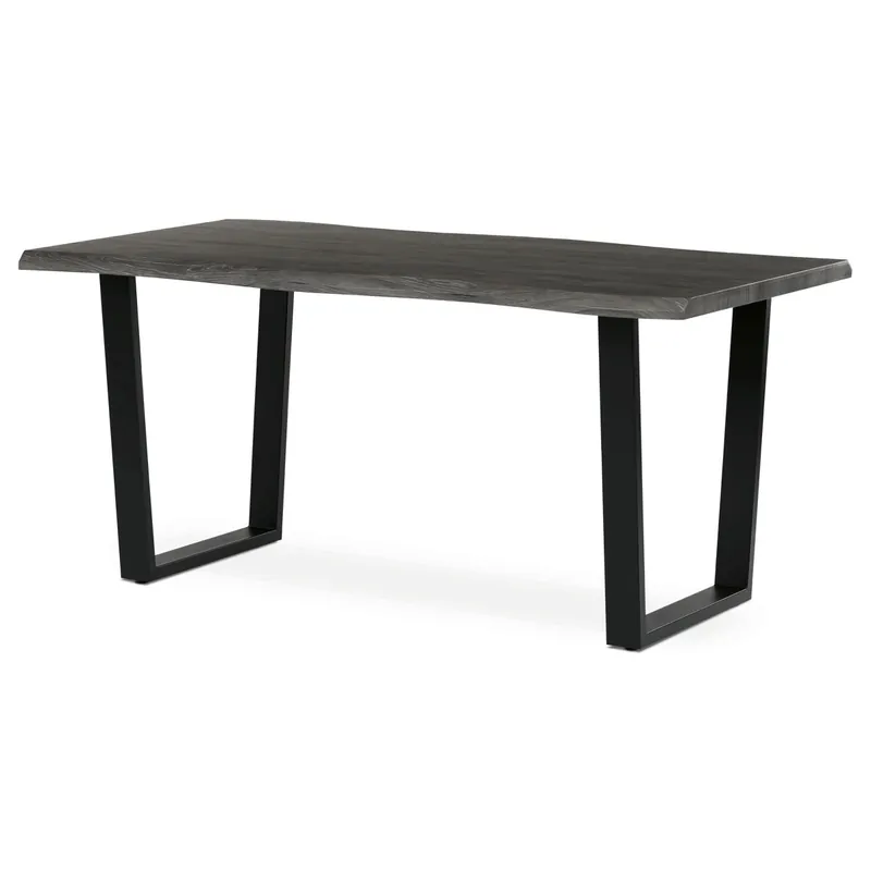 Jídelní stůl 160x90 cm HT-F4216 šedý dub / černý Značkový