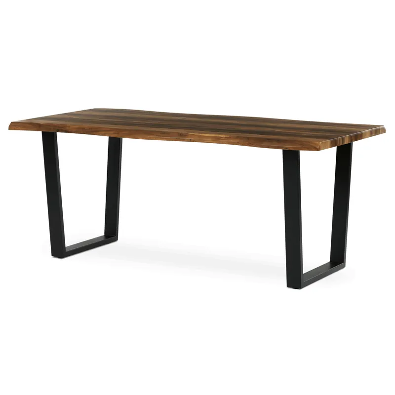 Jídelní stůl 180x90 cm HT-F4218 staré dřevo / černý Horká Nabídka