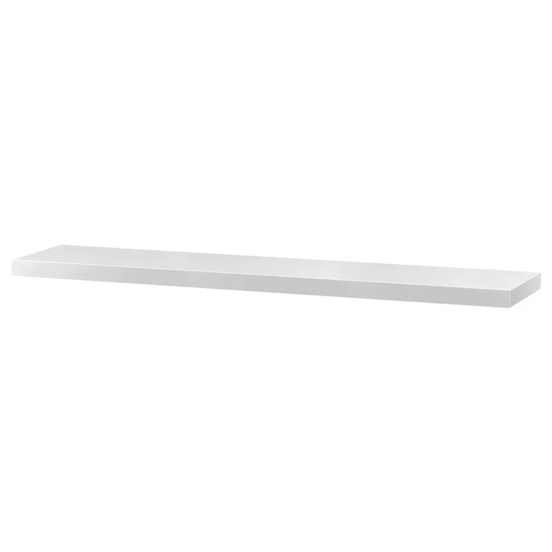 Vysoce Kvalitní Nástěnná police 120 cm bílá P-002 WT lesk