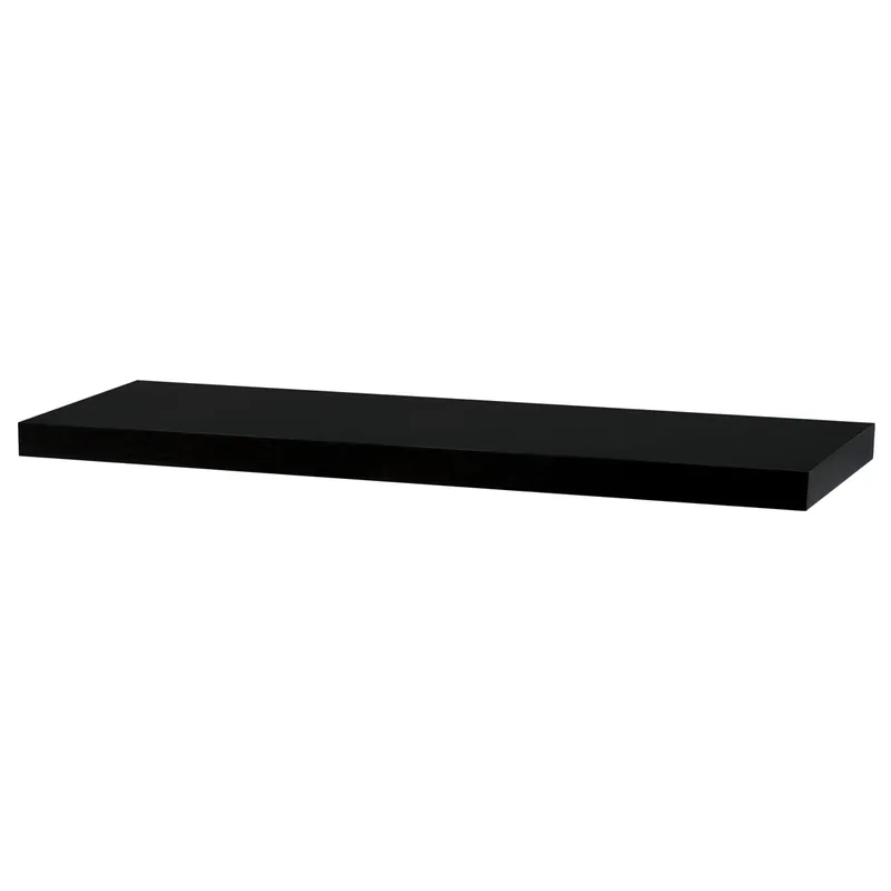 Zlevněný Nástěnná police 80 cm černá wenge P-005 BK