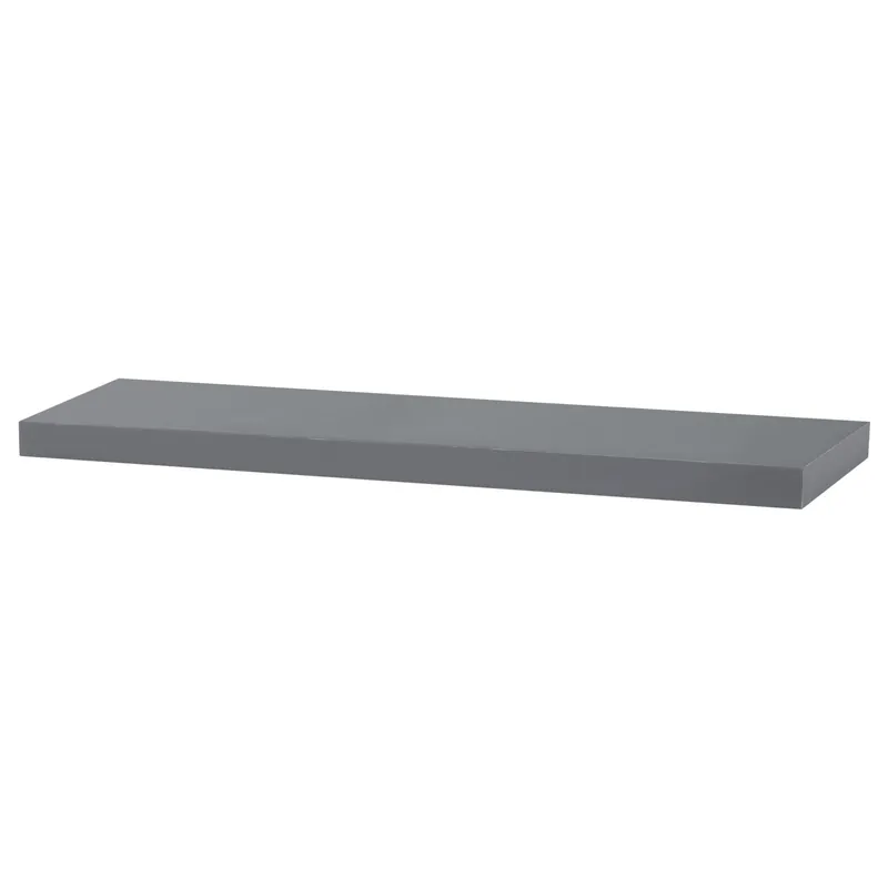 Nejprodávanější Nástěnná police 80 cm šedá P-005 GREY lesk