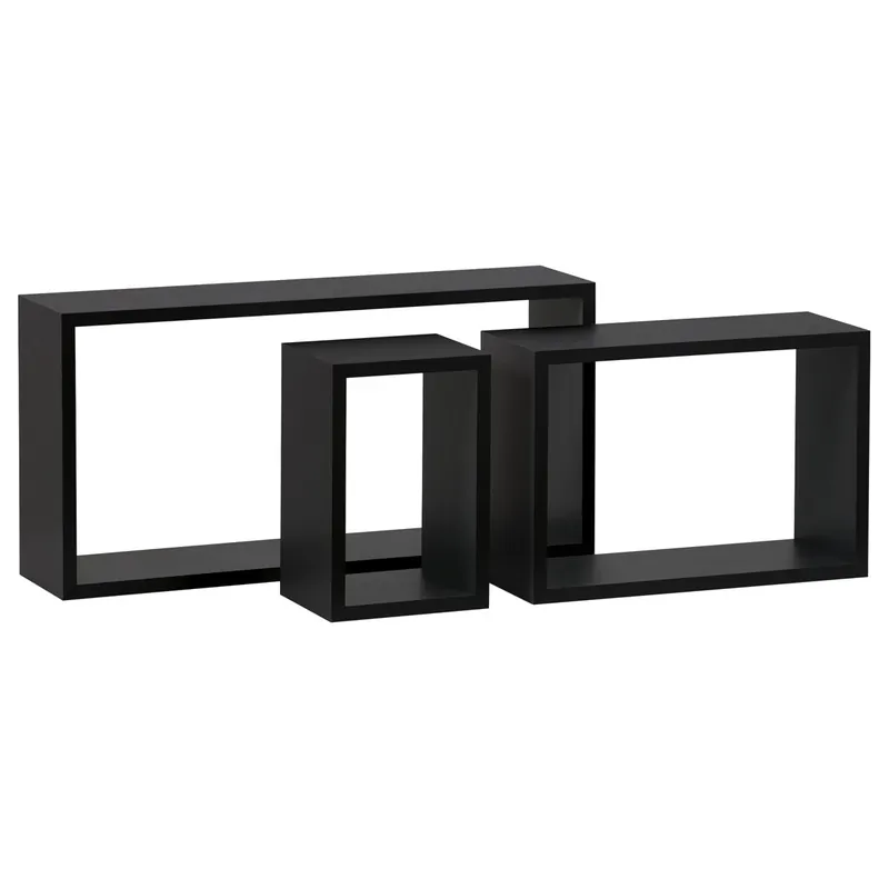 Set tří nástěnných polic černé P-009 BK (3 ks) Odeslání Ihned