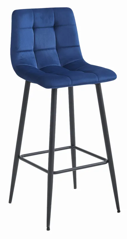 Set čtyř barových židlí ARCETO sametové granátové (černé nohy) 4 ks Speciální Cena