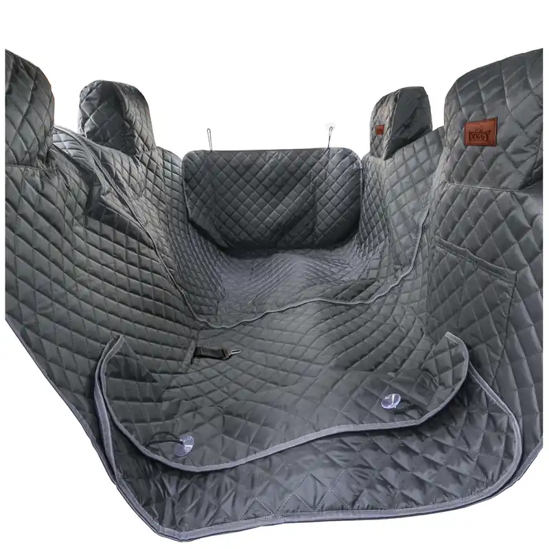 Top Prodej Potah do auta se stranami a suchým zipem pro psa, šedý 140x160 cm