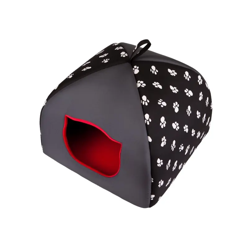 Přímo Od Výrobce Domeček pro kočku IGLOO R3 tlapky, černý