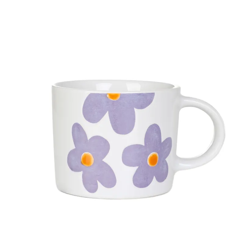 Rychlé Dodání Hrnek GRADAS s velkými fialovými květy 887838 300 ml