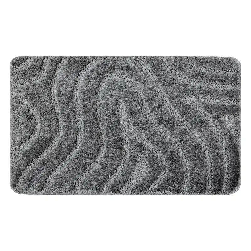 Nová Kolekce Koupelnový kobereček SUPREME WAVES vlny, šedý