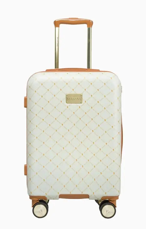 Béžový kabinový kufr Saint Tropez s monogramem Cenový Hit
