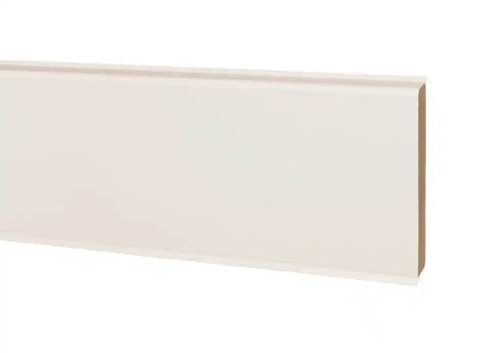 Značkový Soklová lišta MDF CUBU FLEX LIFE 80 1013 Dollken bílá 250 cm