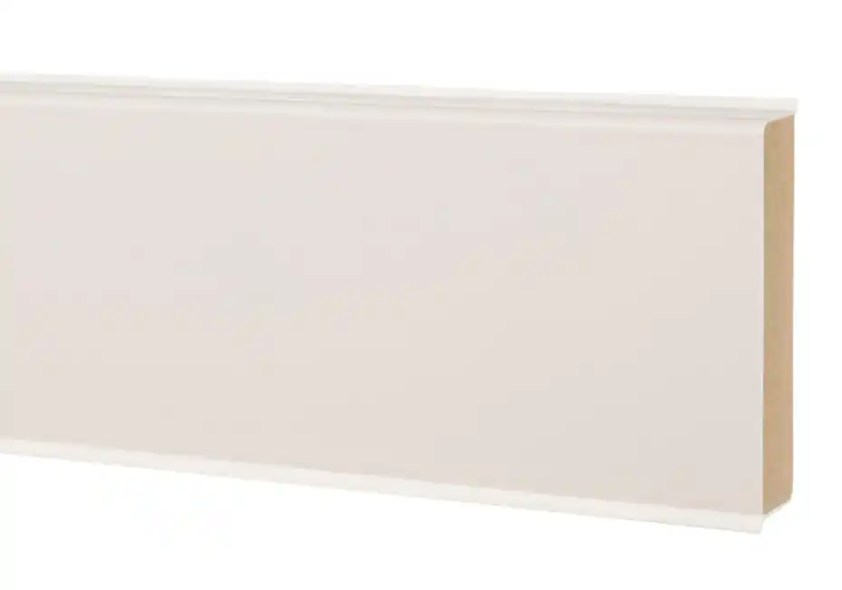 Soklová lišta MDF CUBU FLEX LIFE 80 XL 1013 Dollken bílá 250 cm (6 ks) Akční Cena