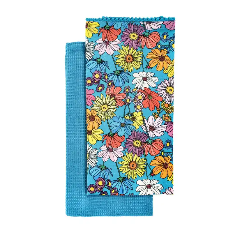 Poslední Šance Sada kuchyňských utěrek FLORAL AURA s květinami 893440
