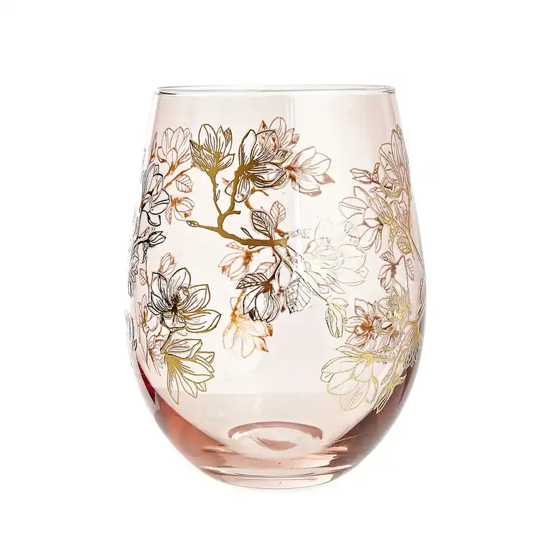 Přímo Od Výrobce Pohár ROSELLA růžový se zlatým vzorem 890449 500 ml