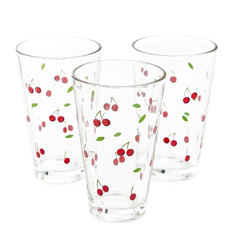 Speciální Cena Sada tří sklenic TOKEN SUMMER s třešněmi 891668 300 ml