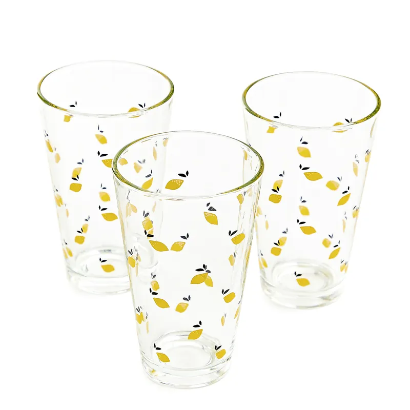 Sada tří sklenic TOKEN SUMMER s citrony 891651 300 ml Must-Have
