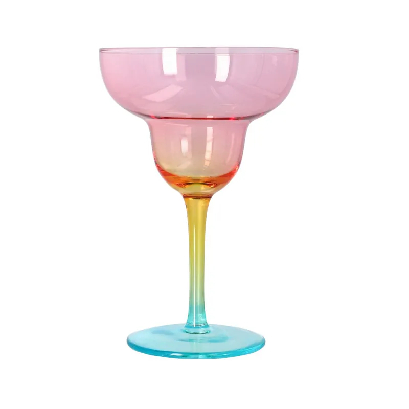 Kup Teď Pohár na stopce RAINBOW barevný, na margaritu 991862 280 ml