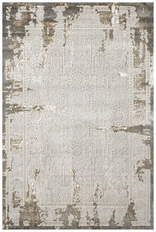 Koupit Online Koberec Adana J0028 ornament / rám, šedý / krémový