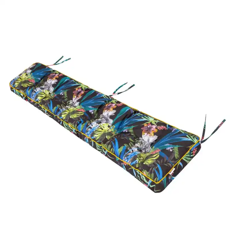 Cenově Výhodný Zahradní polštář na lavičku ETNA 180x40 cm, barevné listy