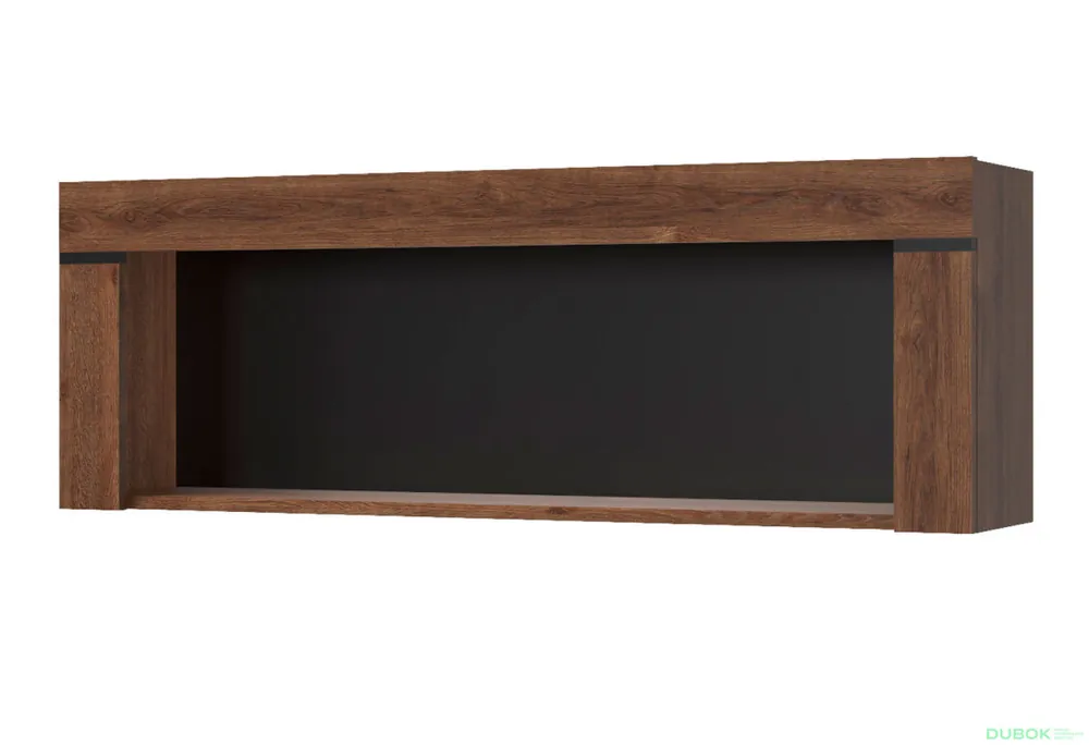 Regál na stěnu 110 dub hnědý Brass Sleva