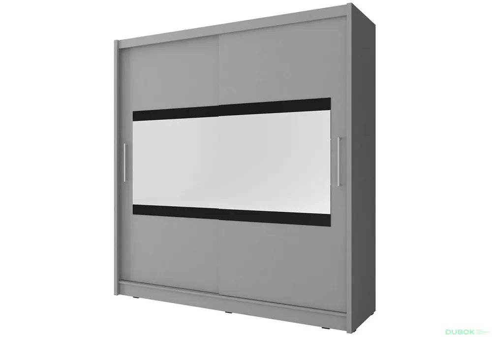 Nízká Cena Skříň Maja IV 200 grafit