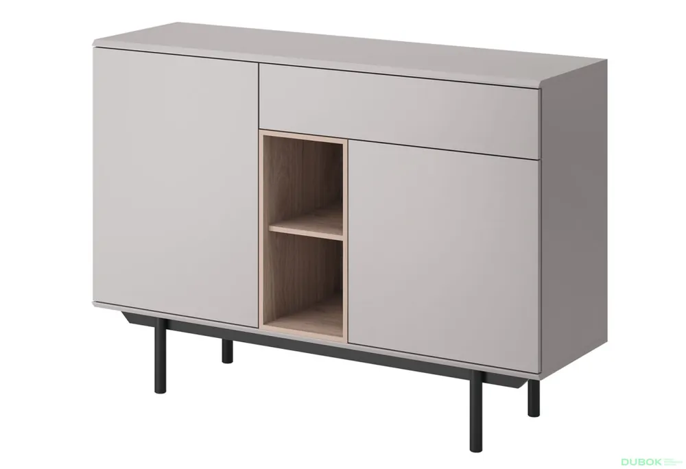 Komoda IK125 šedá / jackson hickory Inox Expresní Doručení
