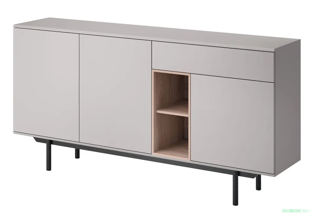 Komoda IK175 šedá / jackson hickory Inox Kup Teď