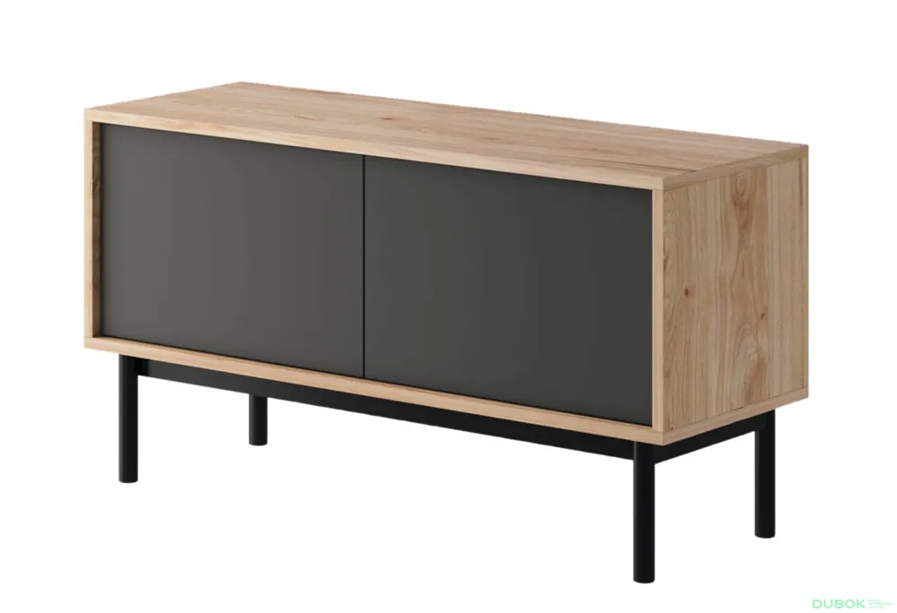 Poslední Šance TV stolek BRTV104 jackson hickory / grafit Basic