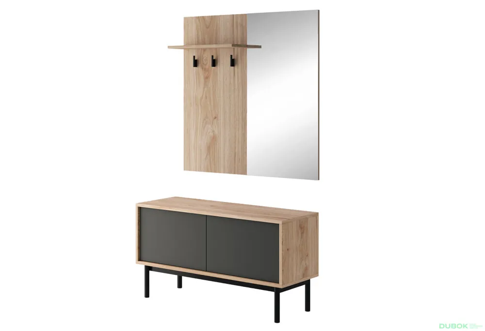 Chodba BGD104 jackson hickory / grafit Basic Expresní Doručení