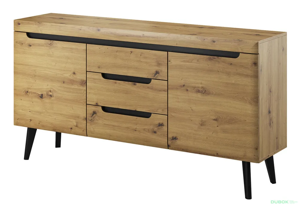 Aktuální Komoda NKSZ160 Nordi dub artisan