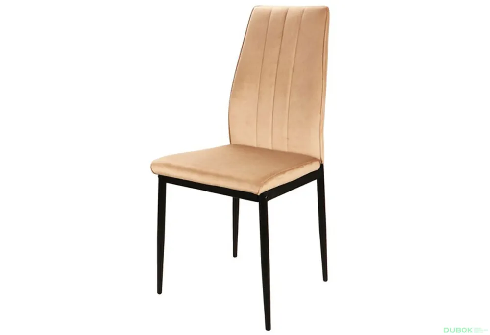 Speciální Cena Židle Atom Velvet béžový Bluvel 28, matná černá kov