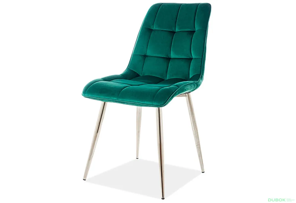 Židle Chic Chom Velvet zelený Bluvel 78 Objednat Nyní