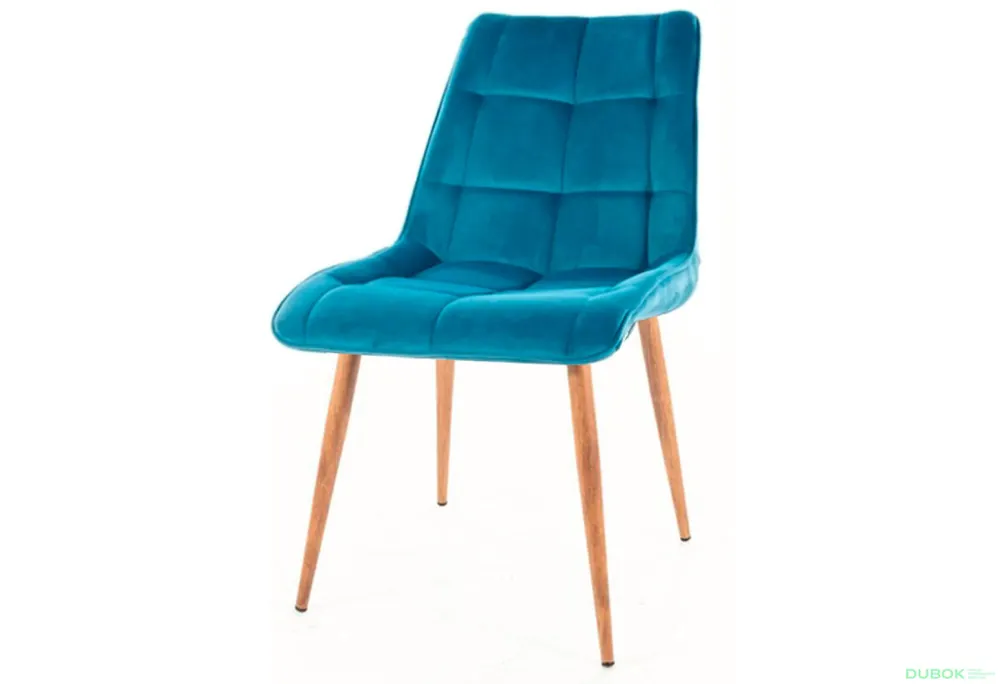 Židle Chic D Velvet tyrkysový Bluvel 85 Koupit Online