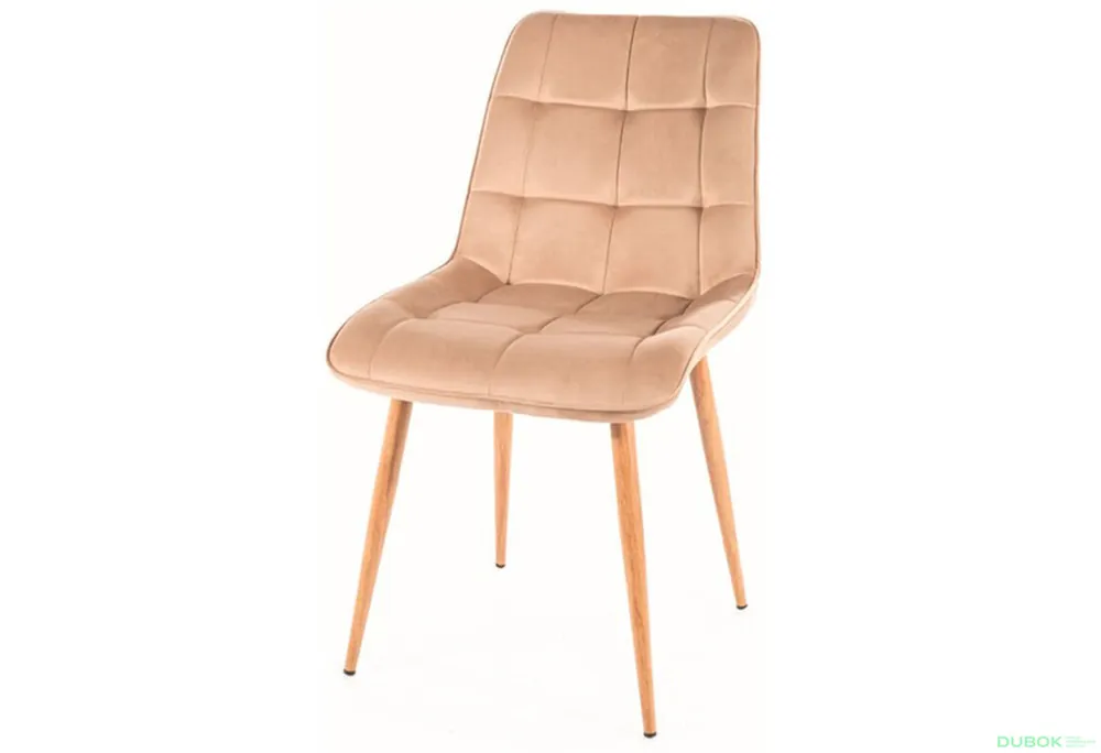 Židle Chic D Velvet béžový Bluvel 28 Zlevněný