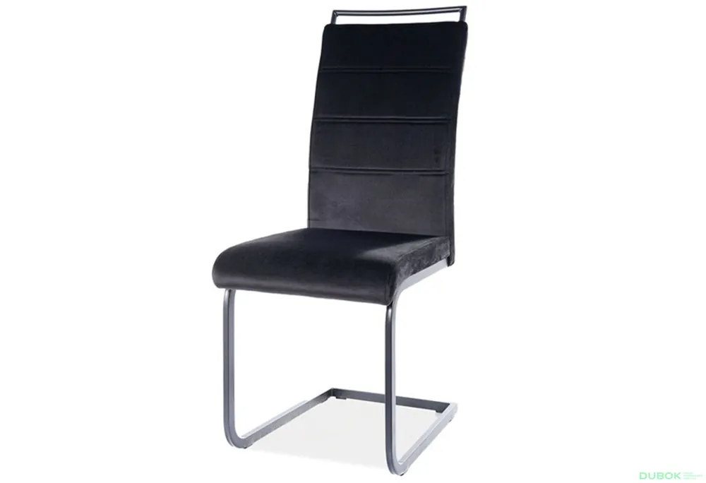 Víkendová Akce Židle H-441 Velvet, černý 117, kov černá matná