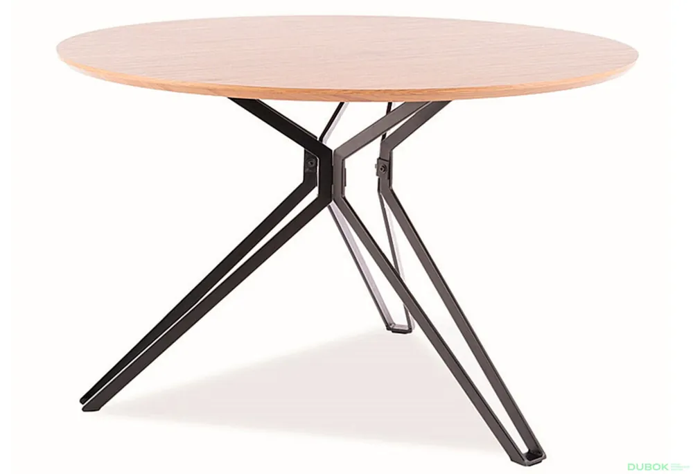 Stůl Colt 120 MDF dub / kov černý matný Sleva